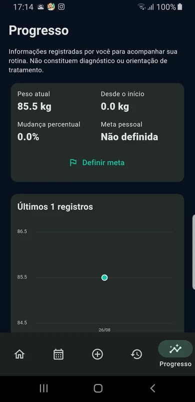 Tela de progresso do Meu Jairinho